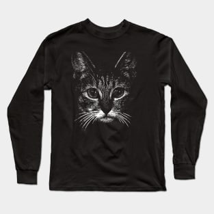 Cat Face Long Sleeve T-Shirt